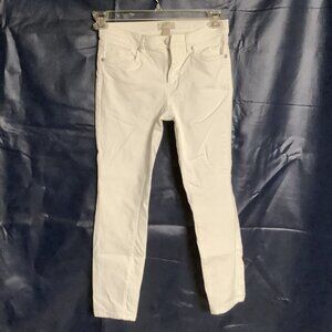 LOFT WHITE SKINNY ANKLE JEANS SIZE 2 PETITE